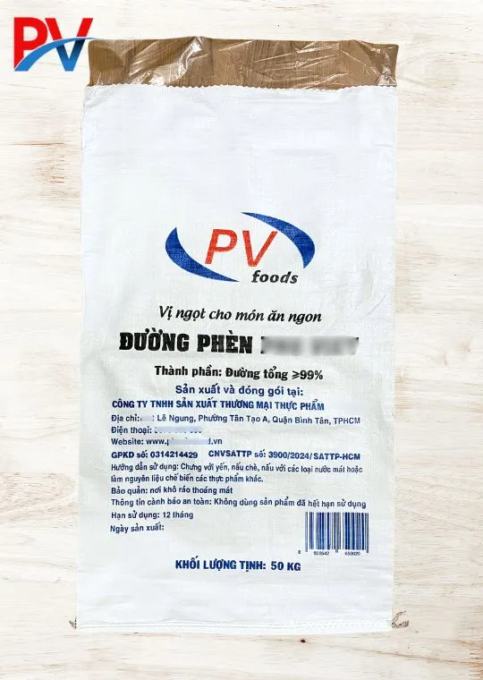 BAO BÌ PP DỆT TRẮNG ĐỰNG ĐƯỜNG PHÈN